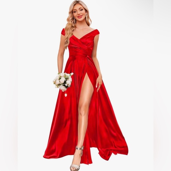 Dresses & Skirts - Elegant Red Evening Gown